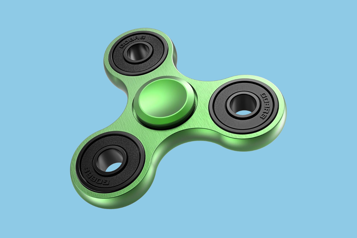 Fidget spinner for adults – smooth metal spinner to channel restless energy and reduce stress