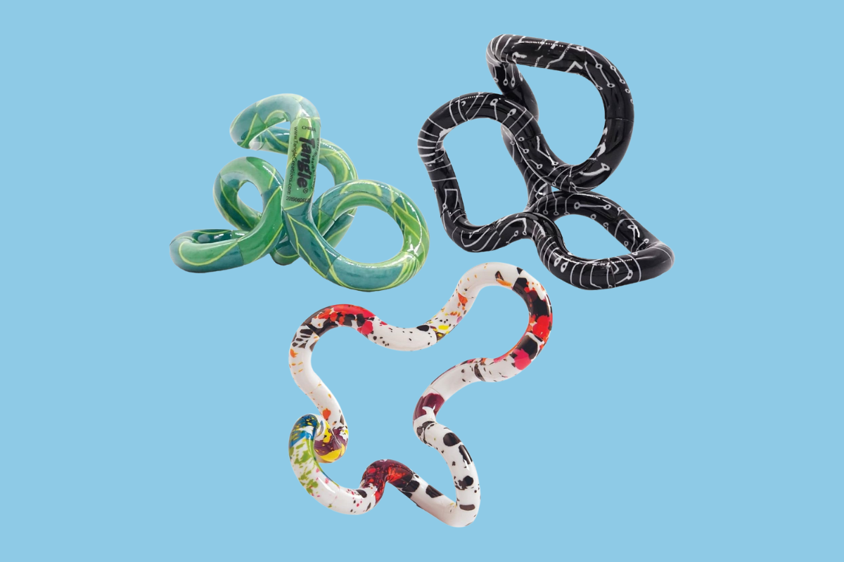 Tangle Jr fidget toy for adults – continuous twisting motion to ease anxiety and promote calm focus