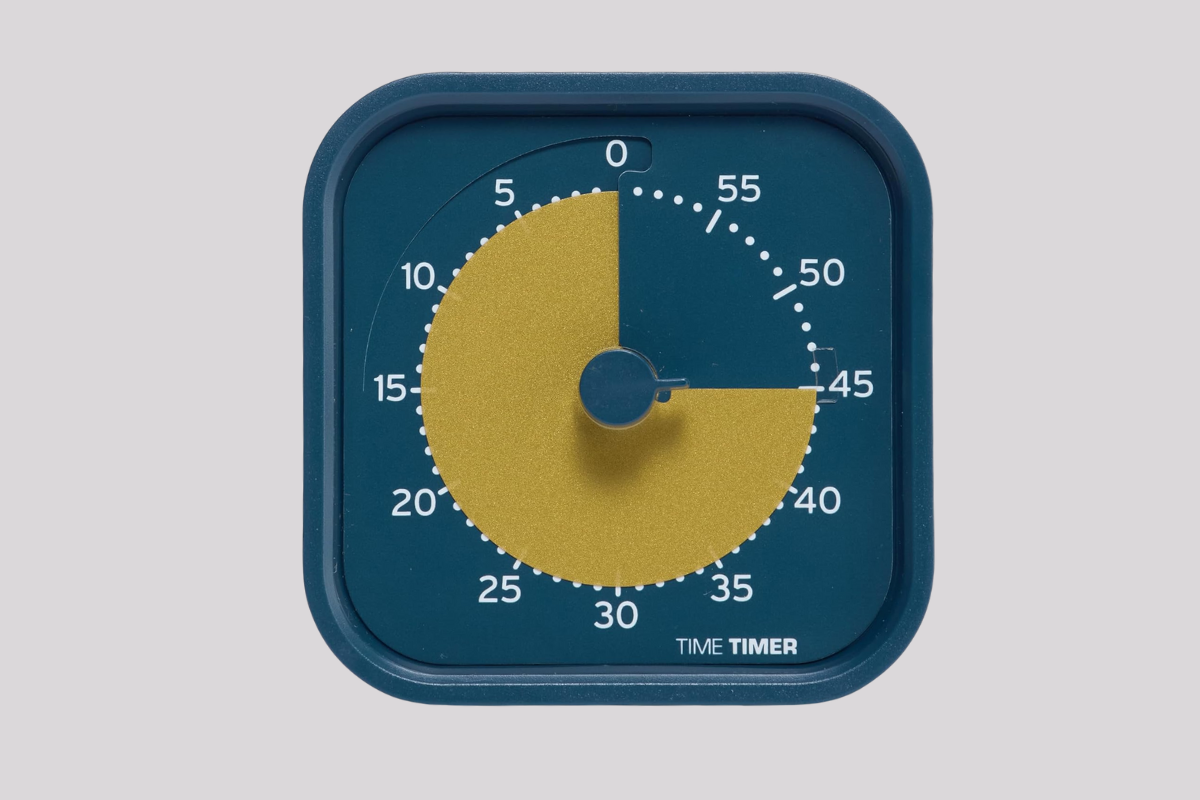 Visual time timer for ADHD – helps teens and kids manage tasks and stay on schedule
