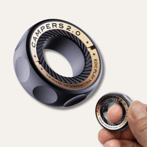 campers 2.0 magnetic fidget ring for spinning, focus, and anxiety relief