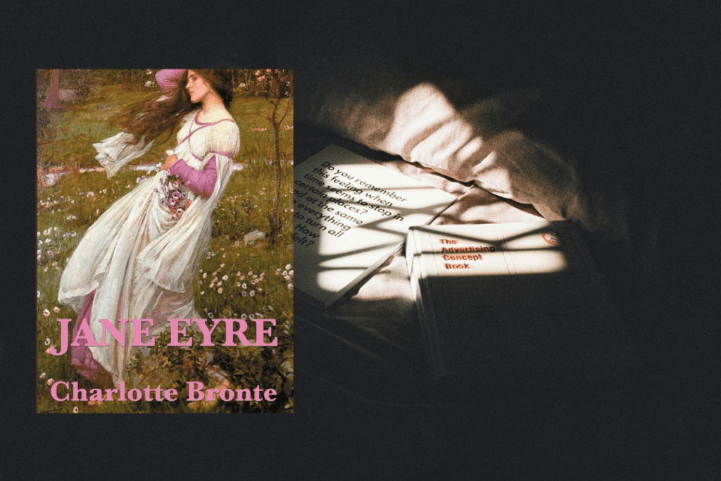 A cover of book by Charlotte Bronte entitled Jane Eyre